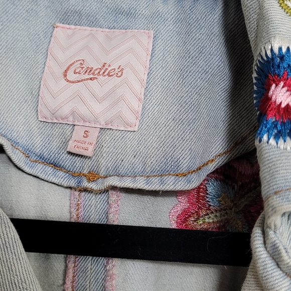 Y2K Candies Embroidered Bird Denim Jacket - Picture 3 of 7